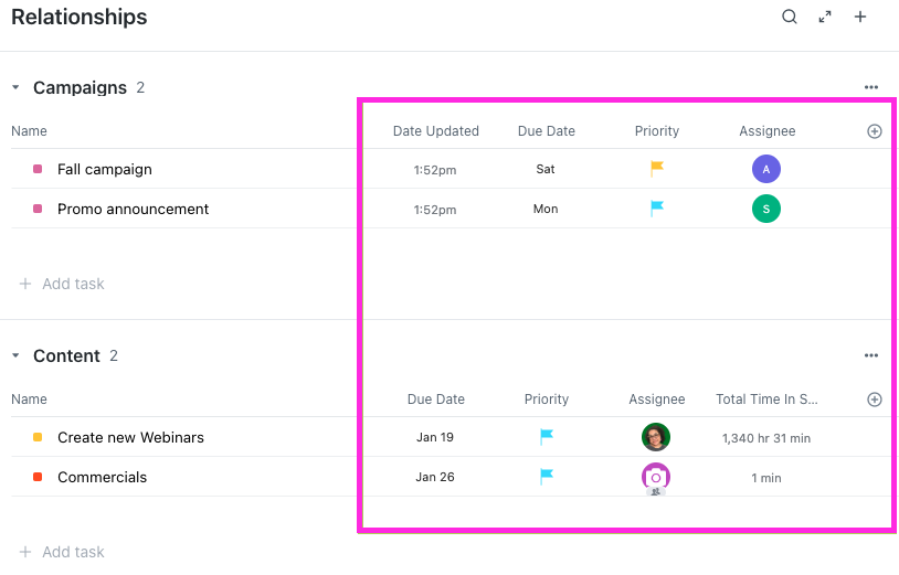 add-relationship-columns-to-tasks-clickup-help