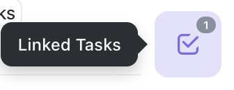 Screenshot of a task's Linked Tasks tab.