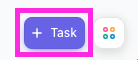 Screenshot of the quick create task icon.