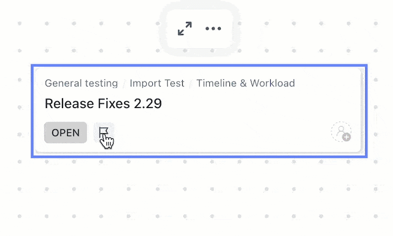 Screenshot showing how to open a task to edit it from your Whiteboard.