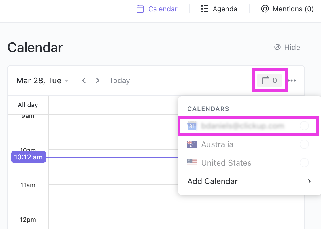 Google Calendar syncing ClickUp Help