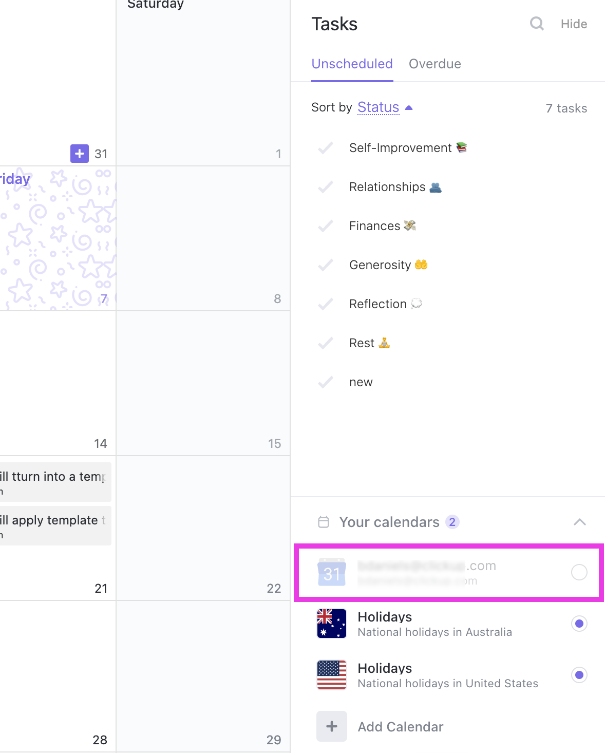 Google Calendar syncing – ClickUp Help