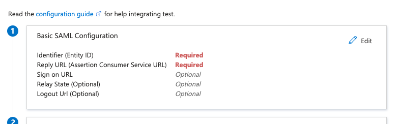 Screenshot of someone pasting the SP Entity ID into the Identifier field.