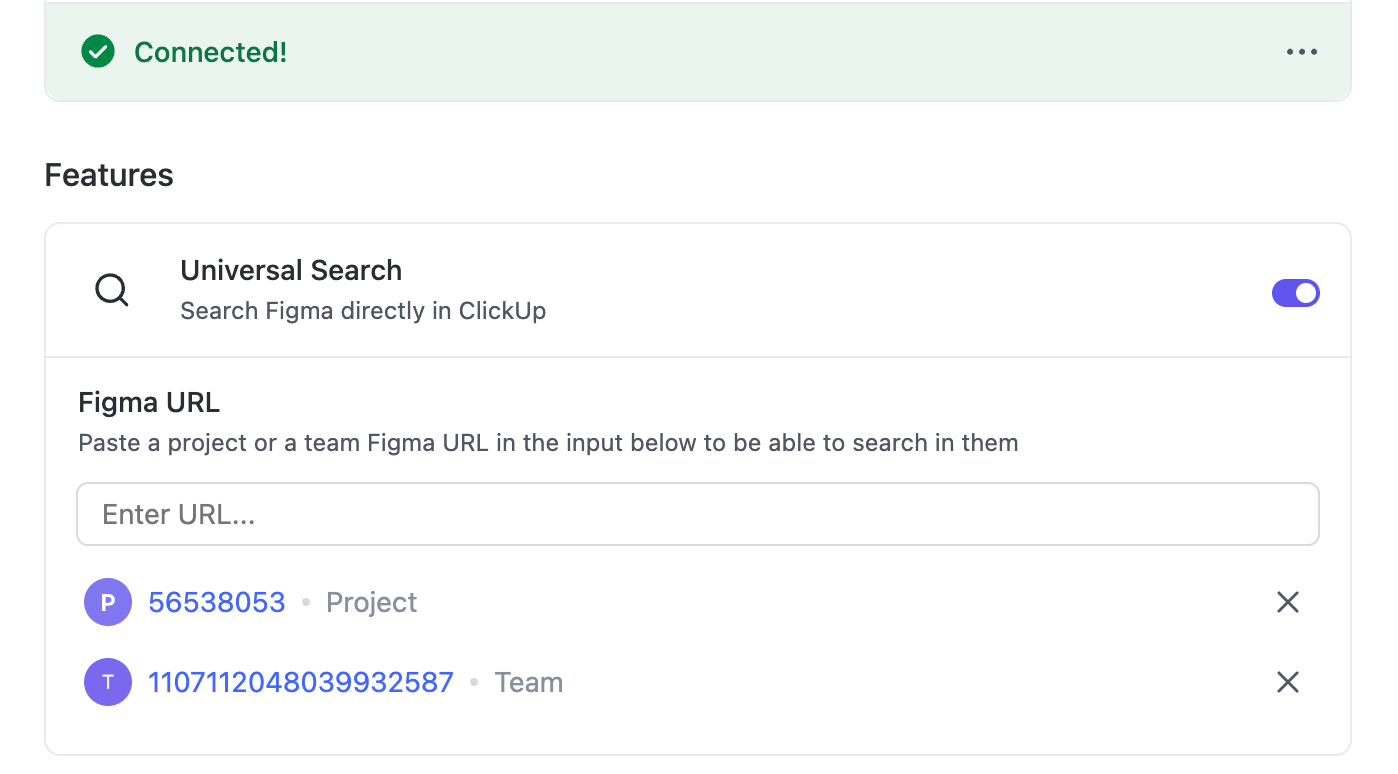 Screenshot of two connected Figma URLs.png