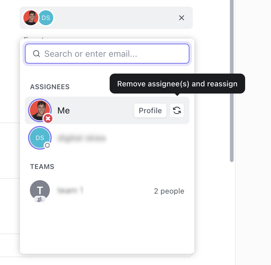 Screenshot displaying the remove assignees and reassign button.png