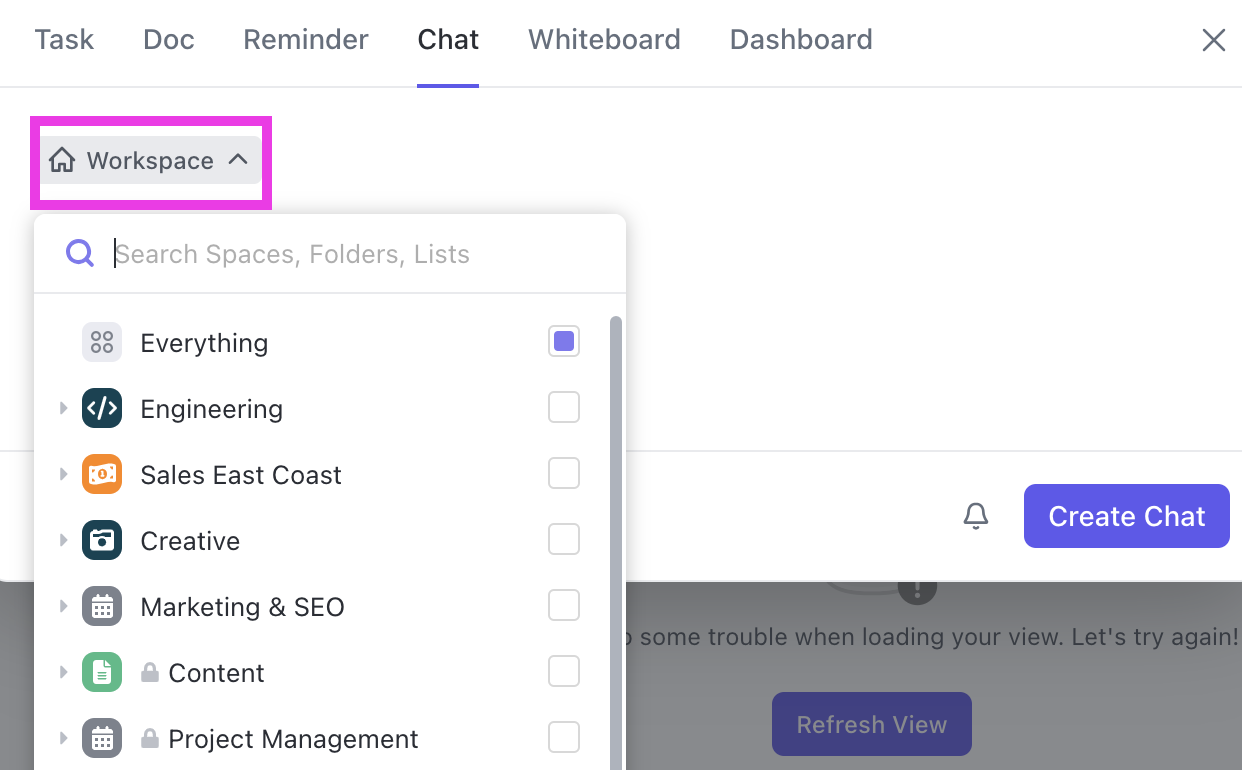 Screenshot of the location dropdown when creating a new Chat view.png