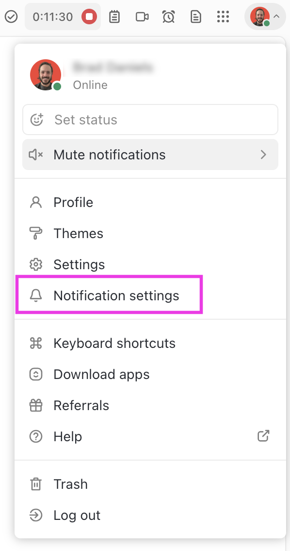 Notification settings – ClickUp Help