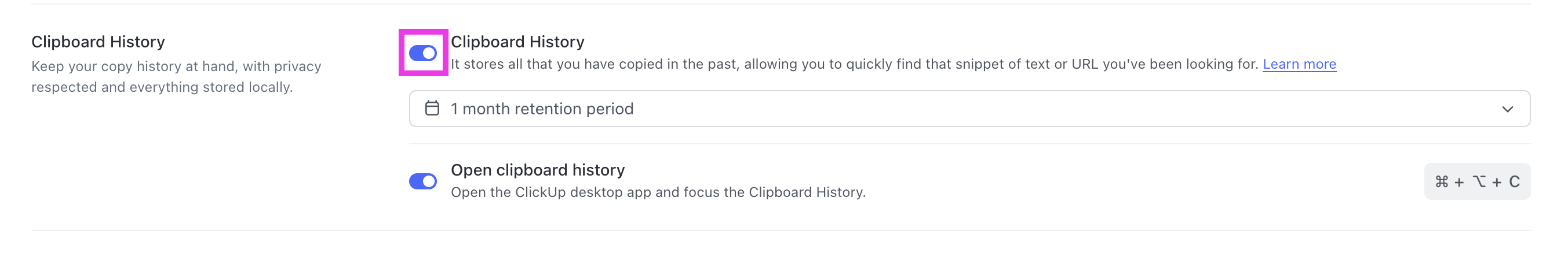 Screenshot highlighting the clipboard history setting.png