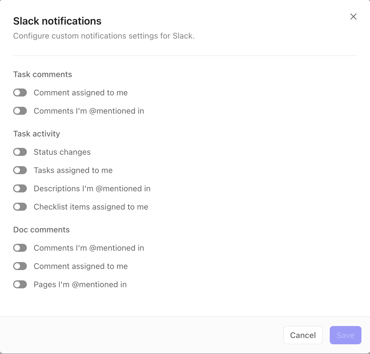 Screenshot of the Slack notifications modal.png