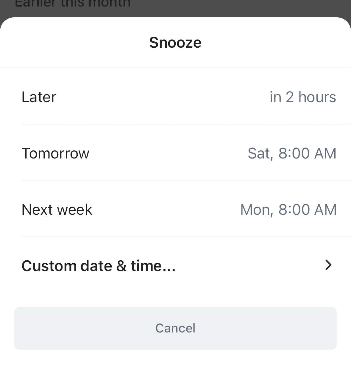 Screenshot of the snooze options.png