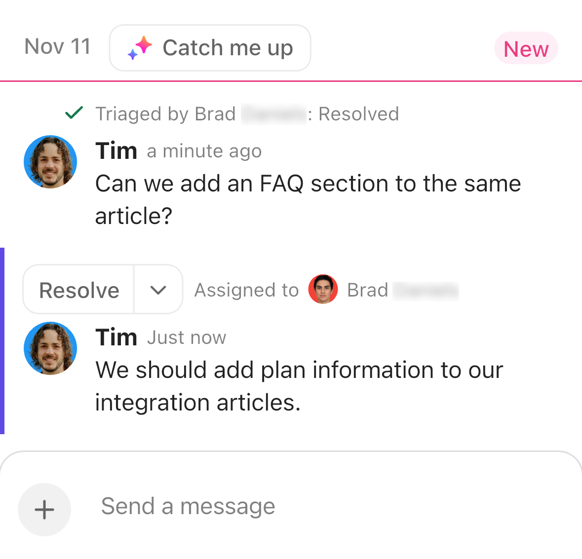 Screenshot of two triaged messages in mobile Chat.png
