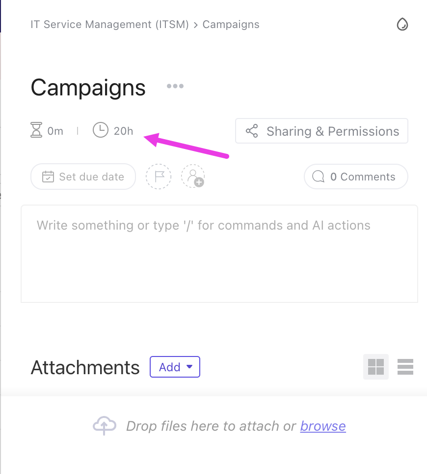 Screenshot highlighting the time tracked on a List.png