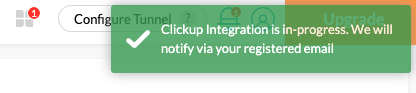 Captura de tela da mensagem em andamento no LambdaTest.