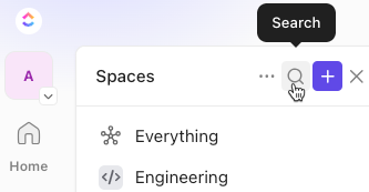 Screenshot des Suchsymbols.