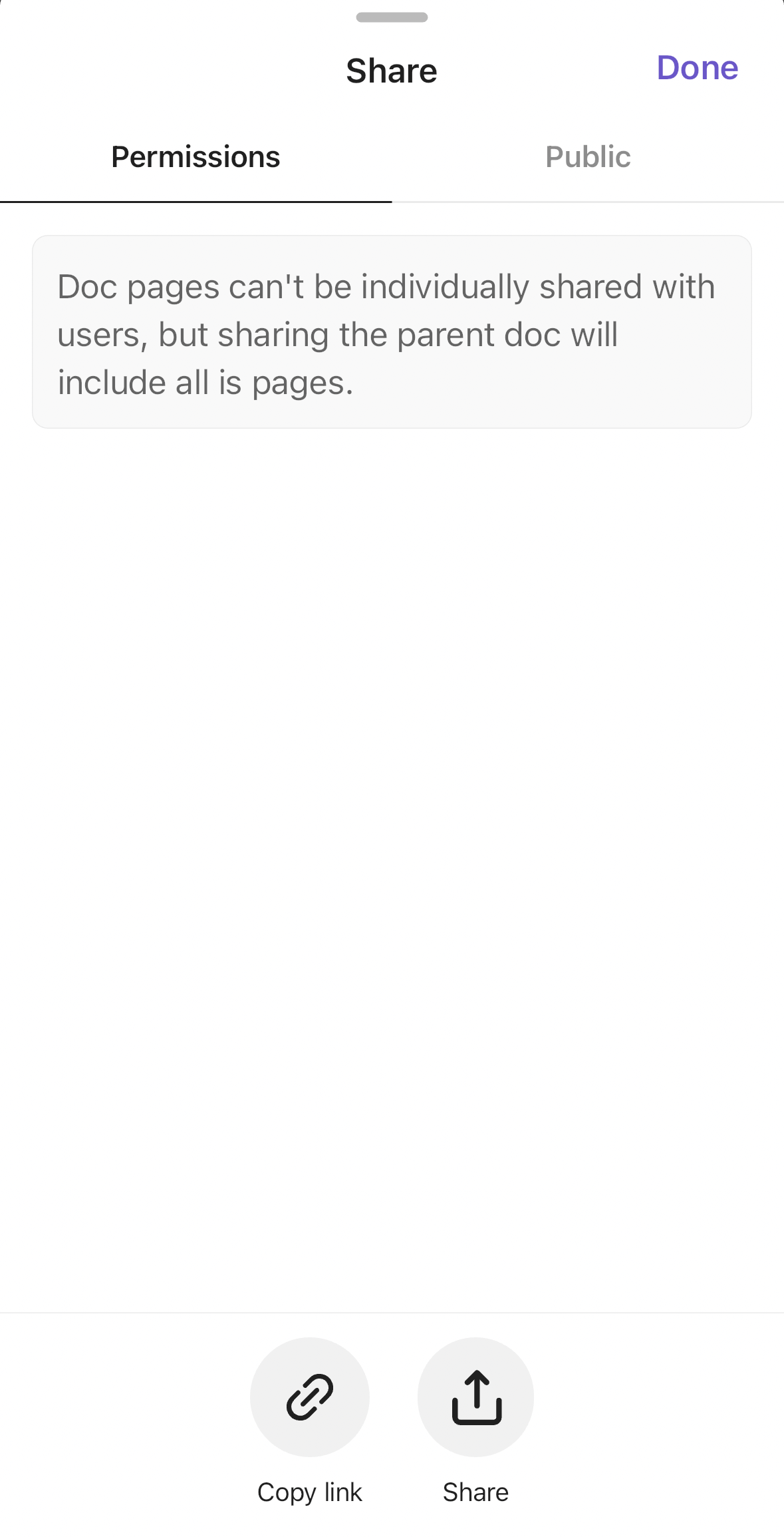 Captura de pantalla del modal de compartir página en la app móvil.png