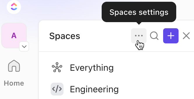 Screenshot del menu ellissi...