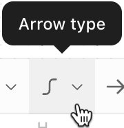 Screenshot of the S-shaped arrow.
