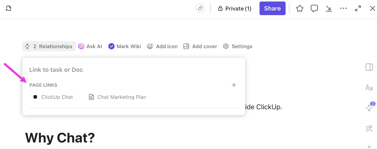Screenshot of the Relationships menu in a Doc.png