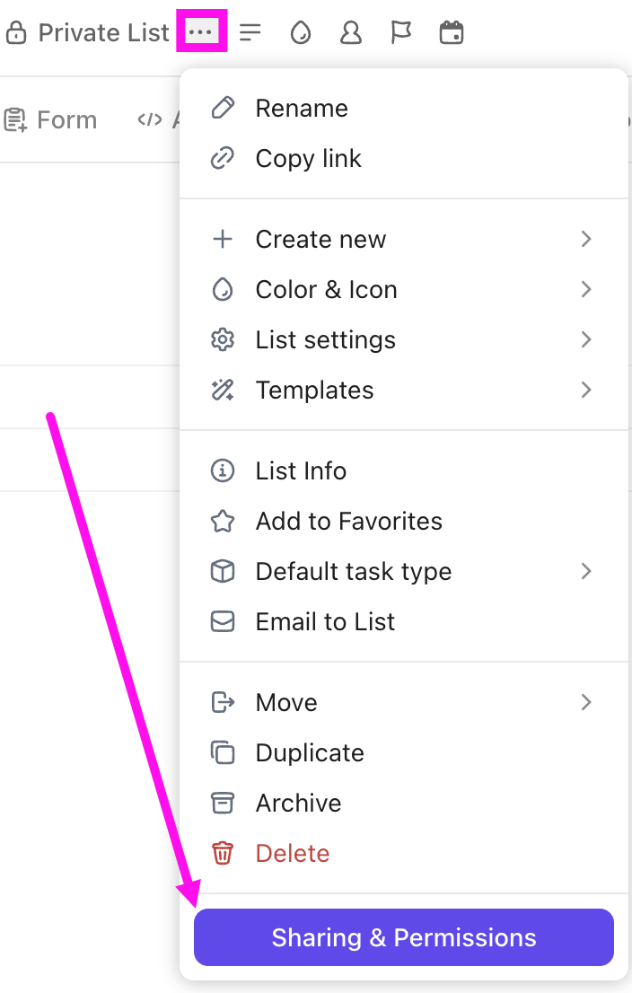 Screenshot of the sharing model opened from a List's location header.png