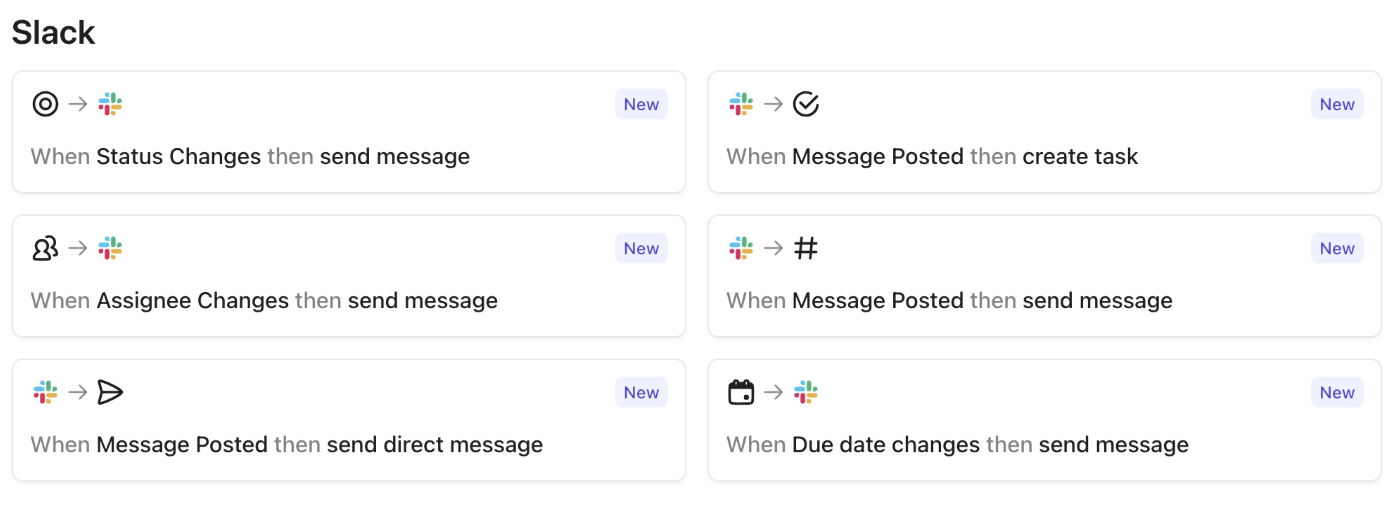 Screenshot of some premade Slack automations.png
