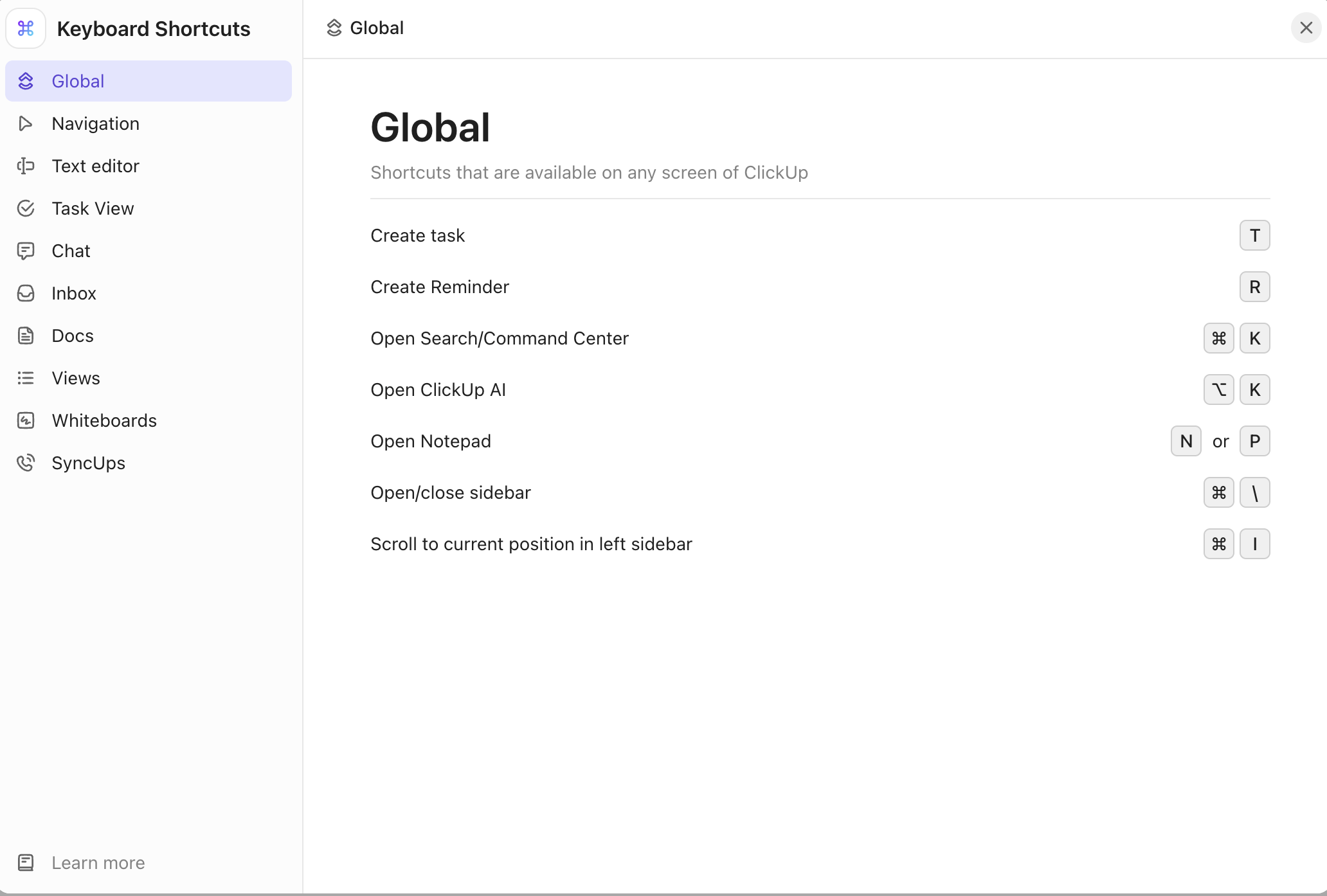 Screenshot of the keyboard shortcuts menu.png