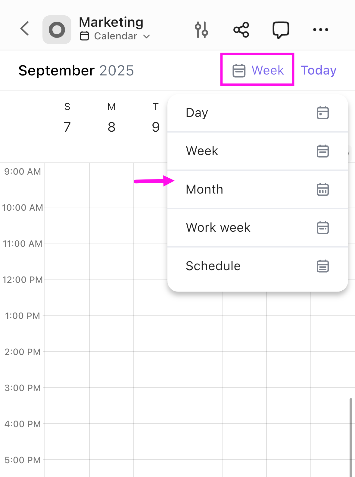 Capture d'écran des différentes options d'échelle de temps.png