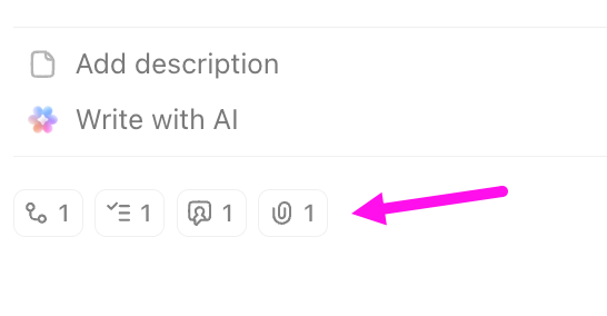 Screenshot of the quick links to sections in ClickUp 3.0.