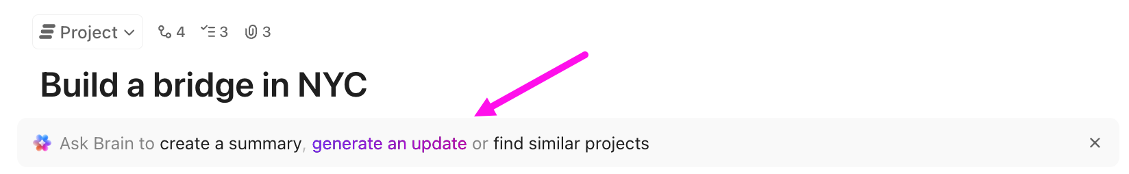 Screenshot of the AI banner.