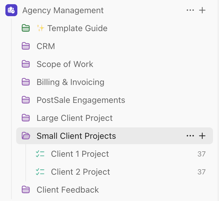 Screenshot of the Small Client Projects Folder.png