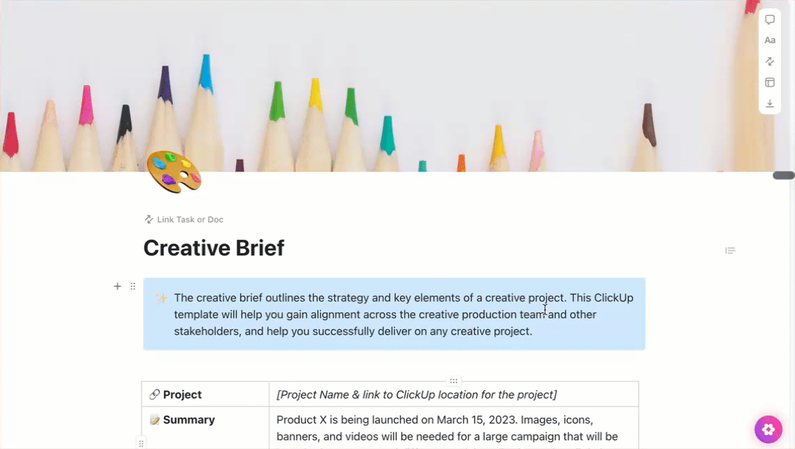 Gif de una plantilla de documento de brief creativo.gif