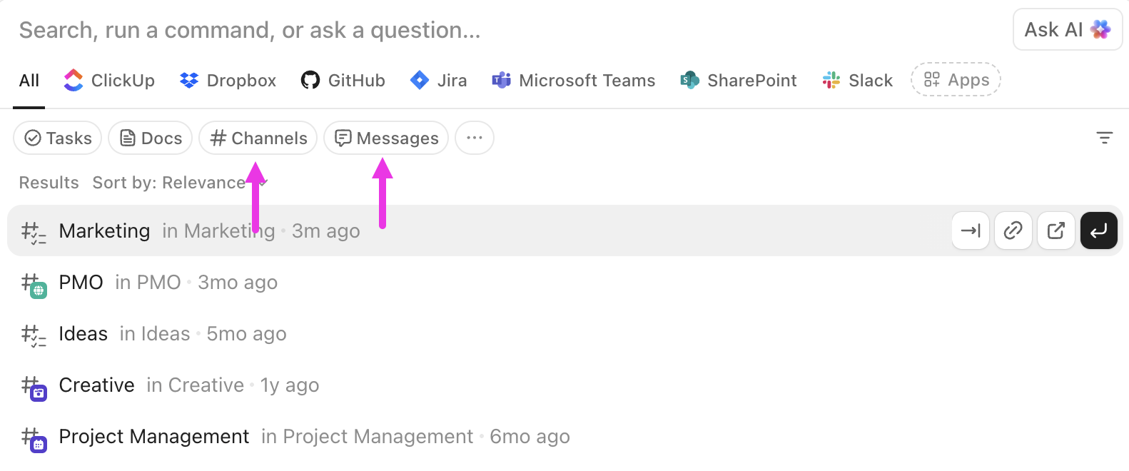 Screenshot of the Channels and Messages filters.png