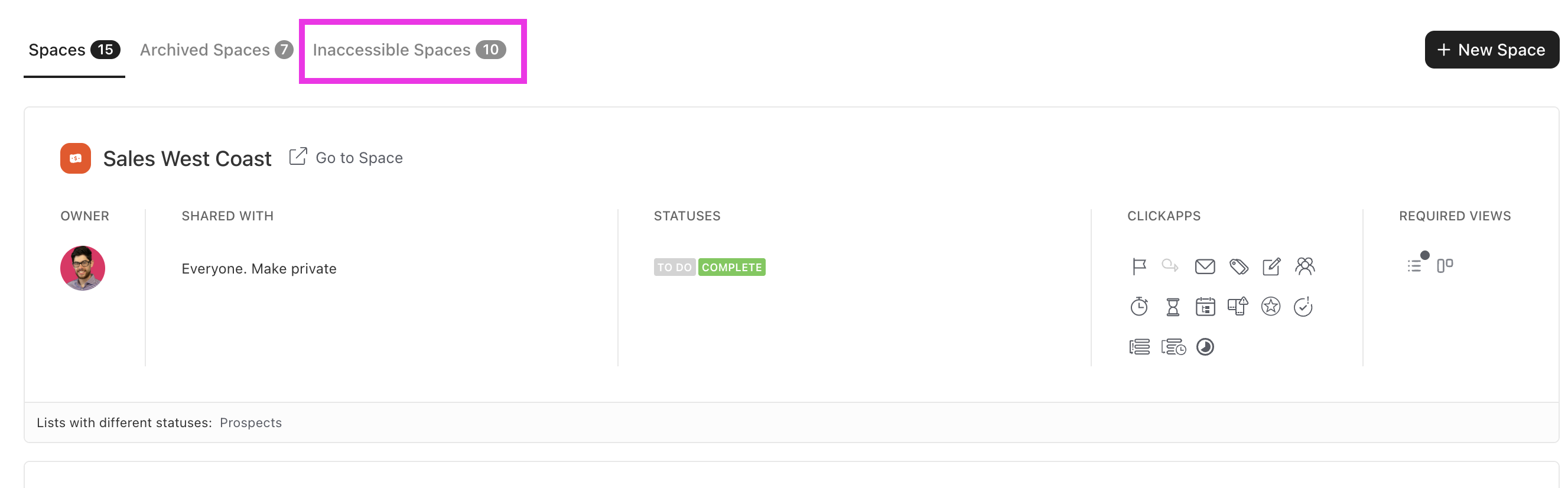 Screenshot highlighting the inaccessible spaces tab.png