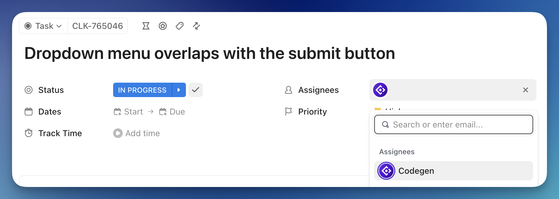 Screenshot of the Codegen Agent assigned to a task.png
