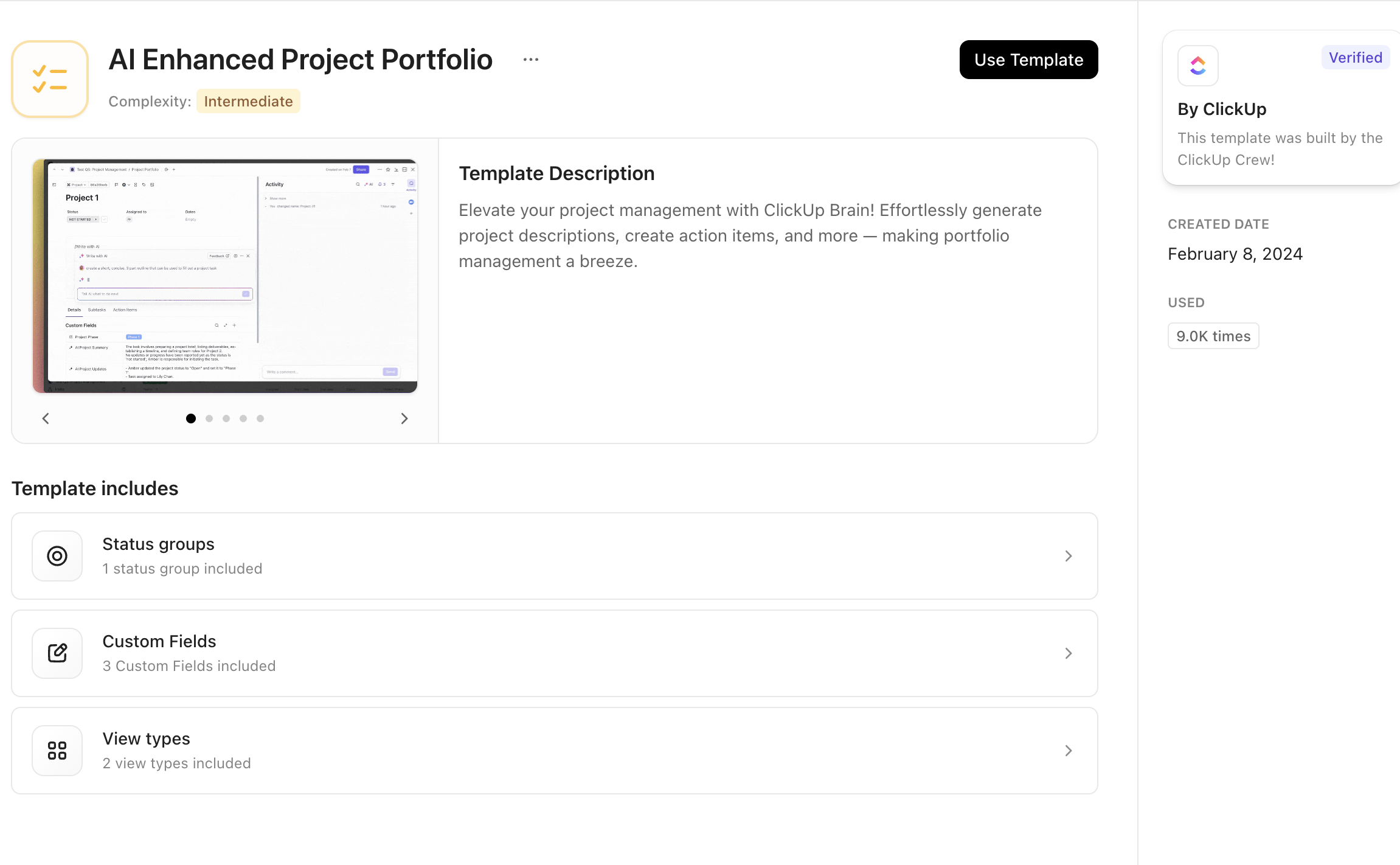 Screenshot del modello di portfolio migliorato con IA.png