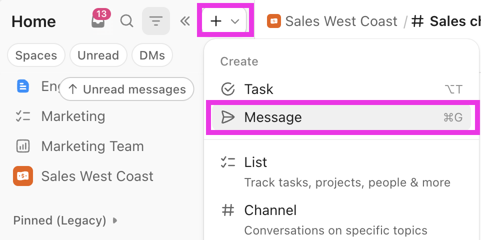 Screenshot highlighting the plus and message buttons.png