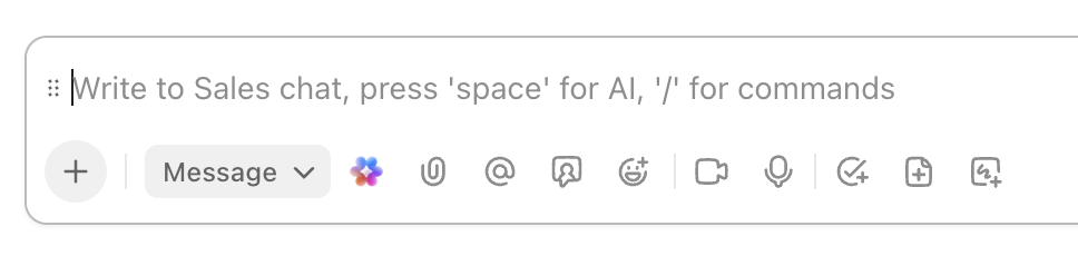 Screenshot of the various options below a message draft.png