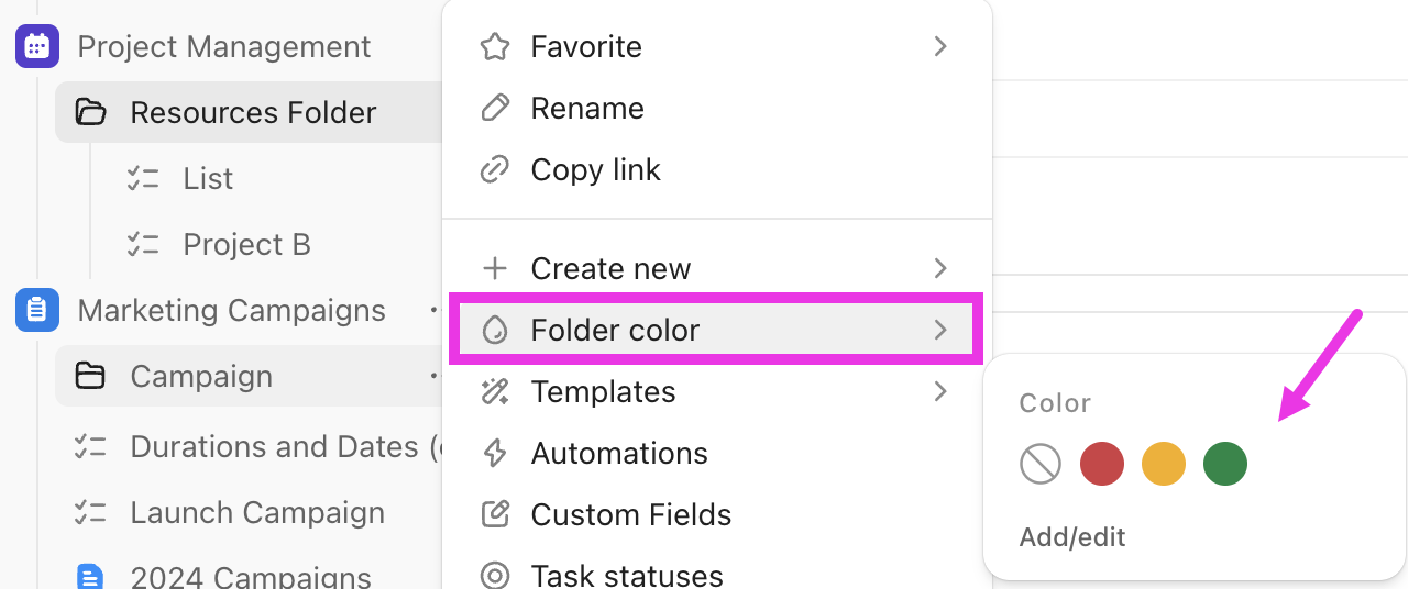 Screenshot of the Folder color menu.png