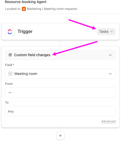 Screenshot of Trigger 1 and 2 for the Resource booking Autopilot Agent.png