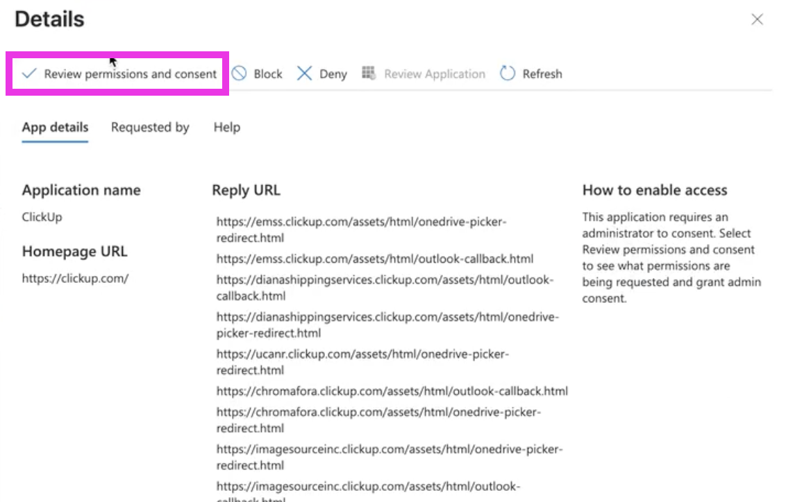 Screenshot highlighting the review permissions and consent button.png