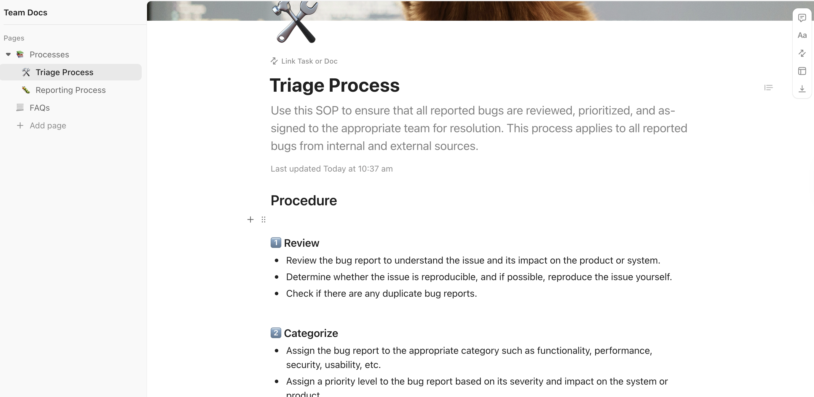 Capture d'écran d'un document de processus de triage.png