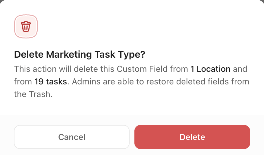 Screenshot of someone deleting a custom field from Workspace.png