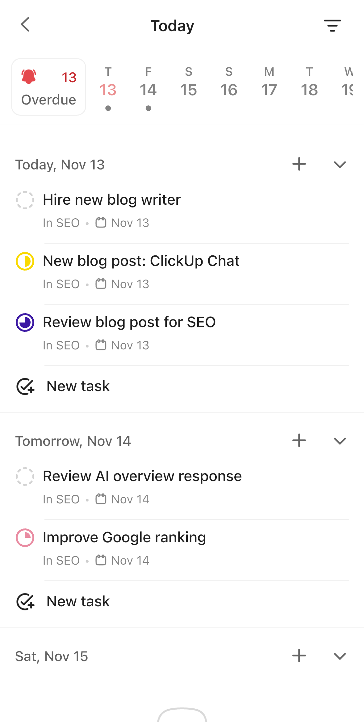 Screenshot of the Today page.png