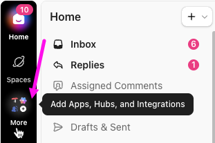Screenshot of the Global Navigation highlighting the More menu.png
