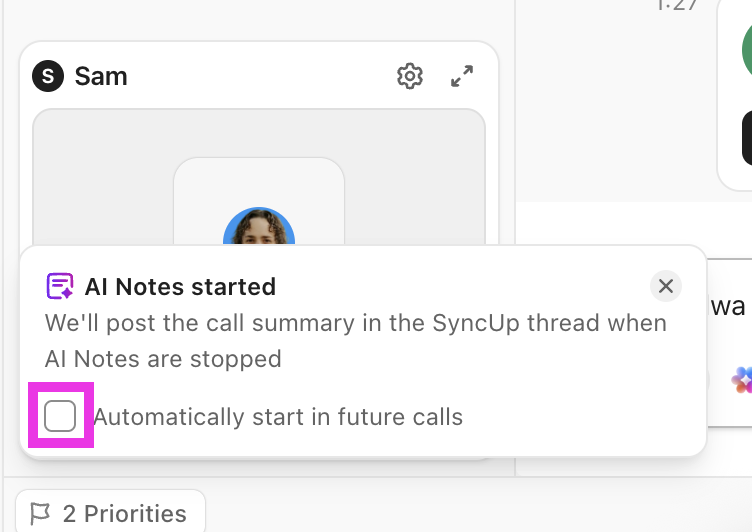 Screenshot of the Automatically start in future calls checkbox.png