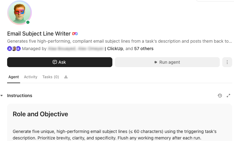 Screenshot of the Email Subject Line Writer with part of its instructions visible.png