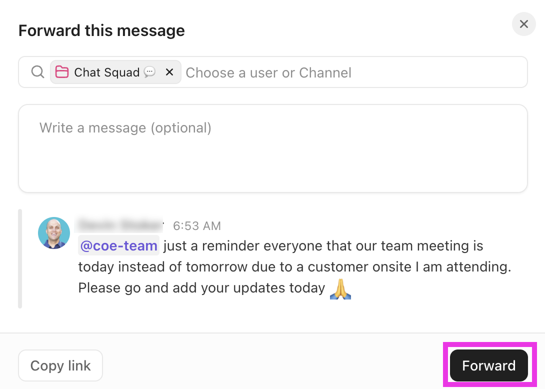 Screenshot of someone forwarding a message.png
