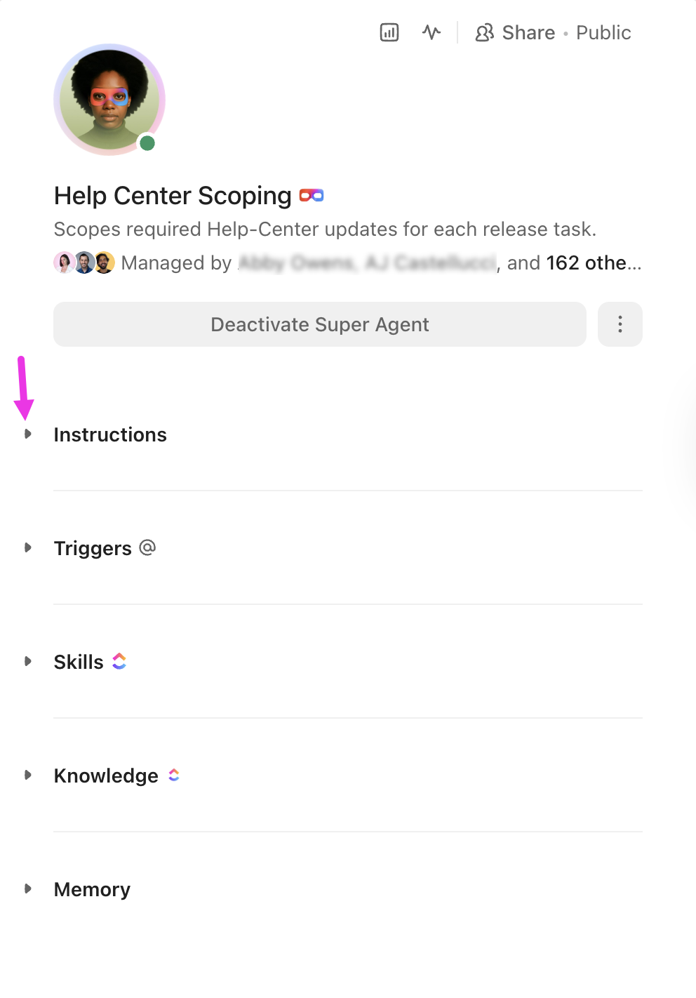 Screenshot of the expand button by an agent's instructions.png