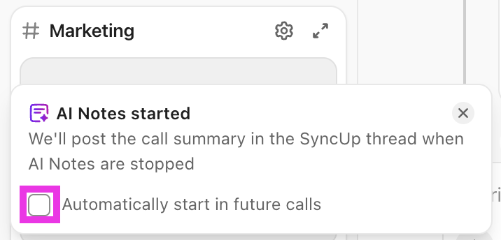 Screenshot of the automatically start in future calls checkbox.png