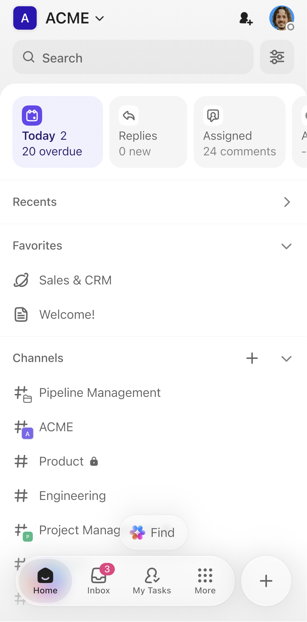 Screenshot of Home on the mobile app.png