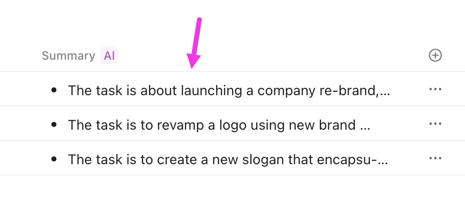 Screenshot of a Summary AI Field .png